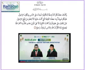 Materi 2 Pengkajian Ramadan 1446-2025 PPMu: Wasathiyah dalam Tafsir al-Qiuran